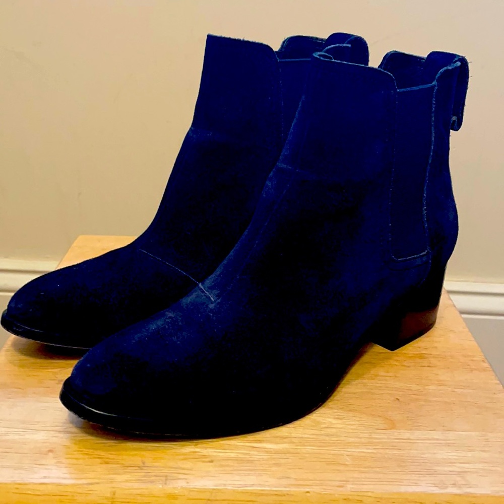 Suede ankle booties